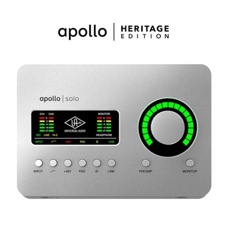 Universal Audio Apollo Solo USB HE + Plug-ins UAD gratis