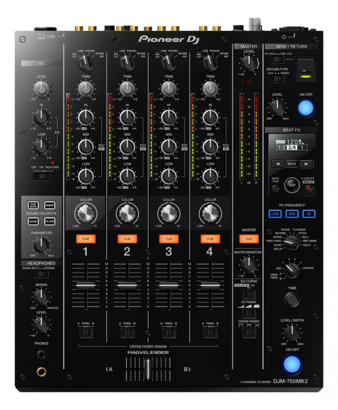 Pioneer DJ DJM-750MK2 + 2 x VM-50 W