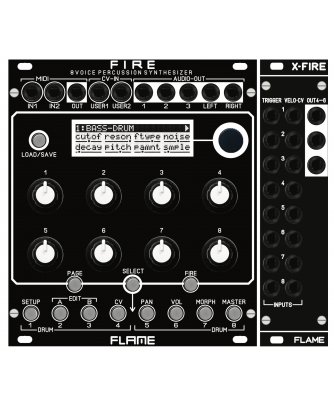 Flame Fire Drum Synth Module