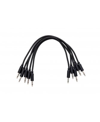 Erica Synths Braided Eurorack Patch Cables 20cm (5 pcs) BLACK